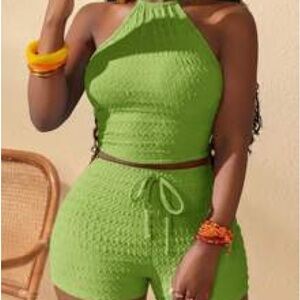 SHEIN Light Green Textured outfit